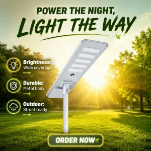 High performance All in One Solar LED IP65 150W DC Aluminum Road Street Light ROHS Certified for Garden Use