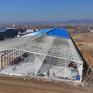 High strength prefabricated steel structure multi story shopping mall and commercial plaza building