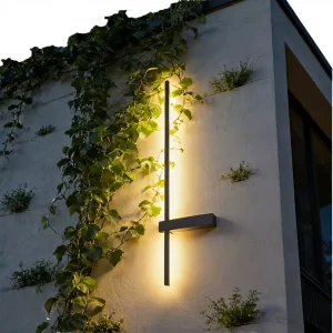 Hilux Aluminum Powder Coated Long Vertical LED Linear Wall Lamp IP65 Clear Acrylic Diffuser Lens 120 Beam 3000K 5000K Outdoor