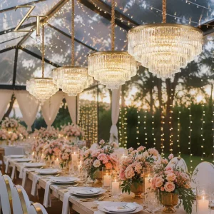 Home Decor Pendant Lamp Living Room Bedroom Villa Hotel Lobby Tree Branch Crystal Led Wedding Chandelier