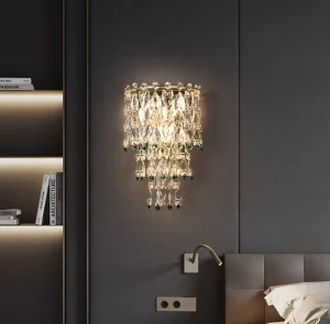 Home Decoration Wall Lamp, Living Room Modern Indoor Crystal Wall Lamp, Home Lighting Fixture