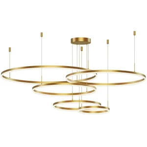 Home Lighting Manufacturer Modern Decor Led Linear Pendant Light Luxury Chandelier for Living Room Bedroom Hotel
