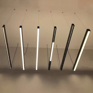 Home Office Studio School Shopping Mall Hospital Lighting DALI Dimming Linkable Ceiling Pendant LED Linear Light