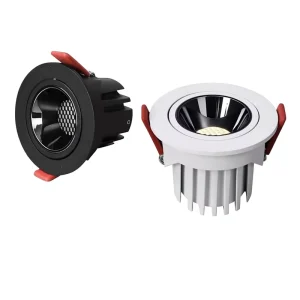 Honeycomb Dual-head COB Spotlight Grille Fixture Modern Minimalist Design Deep Anti-glare Recessed Adjustable Spotlightsno