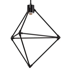 Hospitality LED 3000K Pendant Light Fixture for Hotel Lobby Lounge Breakfast Area & Buffet Elegant Cage Hanging Chandelier