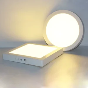Hot Sales IP44 Aluminum Indoor Commercial Lighting 6W 24W Round Square Surface Mount Ceiling Led Panel Light for Home Corridor