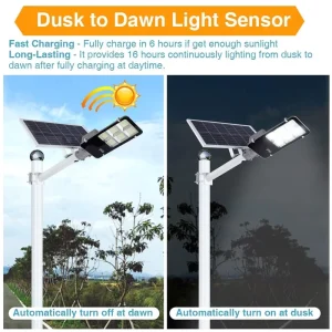 Hot Selling 100W 800W IP67 Waterproof LED Outdoor Split Solar Street Light for Garden