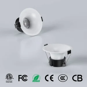 Hot Selling 2 Inch Spotlights Anti Glare COB Recessed DownLight 5CCT 8W Triac Dimmable for Cabinets Hallways and Hotel