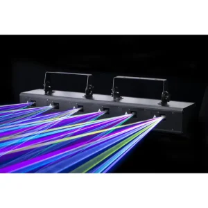 Hot Selling 6 Eyes 2W RGB Scanning Full Color LED Light with DMX512 Voice Control LCD Display for Disco Event Shows