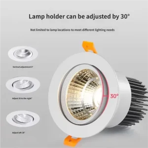Hotel Engineering Project Lighting 7W Ceiling Lamps Shop High Brightness Tube Mall COB Aluminum Fixture Spotlight