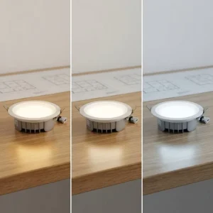 Hotel Home Office Living Room Indoor Ultra thin Three Colors Down Light Ceiling Recessed Panel Lamp 8W 12W 20W 40W LED Downlight