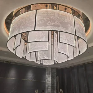 Hotel Lobby Custom Ceiling Light Non-standard Custom Engineering Banquet Hall Used Chandelier Lighting