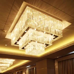 Hotel Lobby Villa Living Room Project Customizable Ceiling Pendant Light Modern Luxury Crystal Chandelier