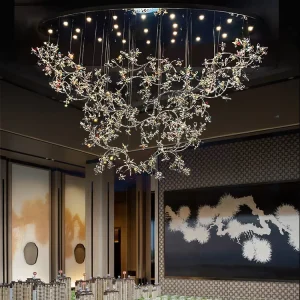 Hotel Project LED Unique Design Restaurant Light Luxury Modern LED Chandelier for Lobby Hotel Banquet Hall