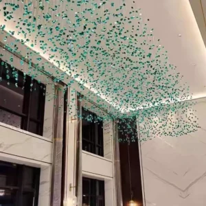 Hotel Sales Department Lobby Restaurant Corridor Creative Hotel Engineering Glass Art Lighting Industry Chandelier