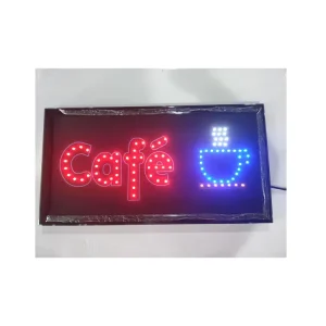 Hotel Sign Electric Advertising Display with 2700K Soft Warm White Light 25x48cm for Store Windows