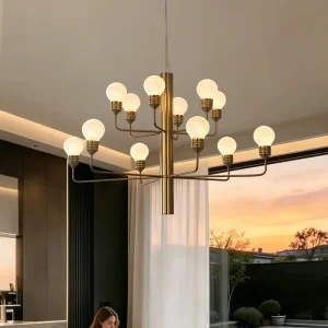 Hotel Staircase Chandelier Italian Living Room Villa Home Dining Room Natural Alabaster Pendant Light