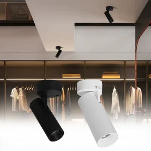 Hotel Store Lighting 7W 12W 20W LED 3CCT Cylinder Recessed Commercial Spot Track Light