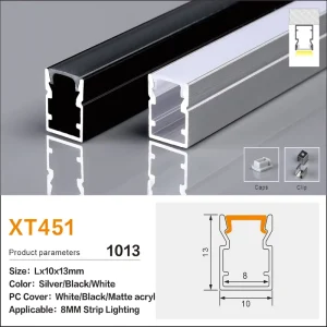Household Long Lasting Architectural LED Strip Channel Recessed Drywall Aluminum Profile for Commercial Interior Lighting