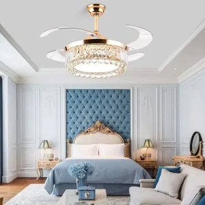 Household Modern Simple Led Ceiling Fans Invisible Ceiling Fans with Lights Ceiling Chandeliers & Pendant Lights
