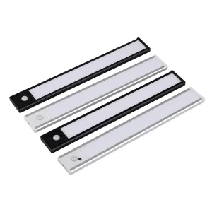 Human-Body-Sensing Rechargeable Night Light for Cabinets and Wardrobes with Remote Control and Smart Induction Plastic Shade