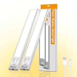 Human Body Sensor Light Three color Cabinet Light Corridor Night Lamp Adjustable for Kitchen Wardrobe
