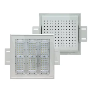 I01Series Cuboid Rectangular Prism Perforated Board Black Ceiling Flood Stadium Garden Gas Station Canopy Light LED Floodlight