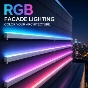IK08 DALI Dimmable LED Linear Light Asymmetric Optics Seamless Connection for Museum Gallery Cultural Center Corridor Lighting