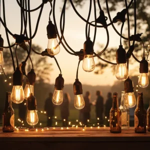 IP44 10M Commercial S14 LED Light Strings Christmas Lights. LED Light Strings Can Be Garden Landscape