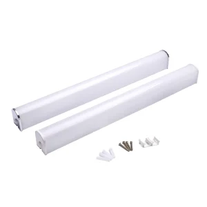 IP44 LED Batten Aluminum Bathroom Light with Polished Chrome Finish Modern Design