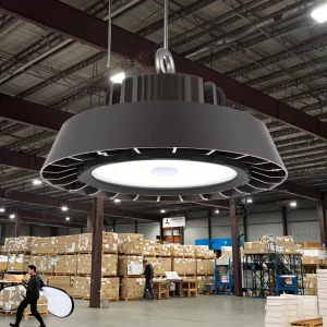 IP65 180lm/w 200W High Bay Lamp CCT & Power Adjustable UFO LED with CRI 80 for Warehouse Industrial Lighting