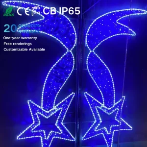 IP65 2D Pattern LED Christmas Street Lamp for Home Garden Landscape Decor Lamp