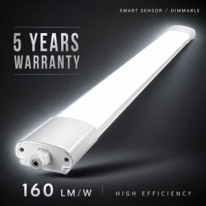 IP65 2FT Surface Mounted LED Tri proof Ceiling Batten 16W Linear Light 130lm/W with 3-Year Warranty for Warehouses