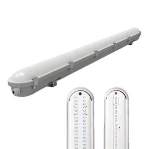 IP65 60cm 120cm 150cm 20W 60W 4100K Neutral White Led Tri Proof Batten Light Fixture for Warehouse
