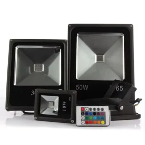 IP65 85 to 265V LED RGB 10W 30W 50W 100W Outdoor Spotlights Slim Street Flood Light RGB Flooding Light for Garden Park Decora