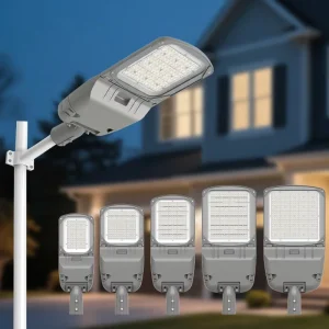 IP65 AC Powered Die-cast Aluminum LED Street Light Housing Parking Lot Lighting Fixture for Roadway
