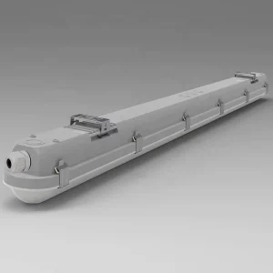 IP65 Batten Light 1*18W 2*18W 4ft T8 Glass LED Tube Fixture Light Tri-proof LED Batten LED T8 Fixture Ceiling Mount Light