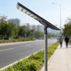 IP65 CE Certified DC Solar Street Lights Outdoor Waterproof 500W LED Road Dusk Dawn 6500K Wide Angle