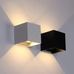 IP65 Cube Adjustable Surface Mounted Outdoor Led Lighting Waterproof LED Wall Light Up and Down Light Exterior Wall Lamp