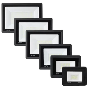 IP65 D0B 10W 20W 30W CE IES RoHS 100lm/W 100-265V Black Aluminum Stadium Lights Industrial LED Outdoor Flood Light