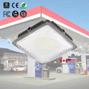 IP65 ETL UL CE 150LM/W 140LM/W Efficiency Indoor Parking Lot Light 40W 60W 120W LED Canopy Light