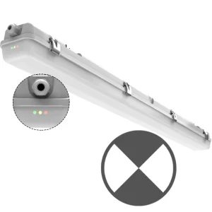 Factory Manufacture 4FT Waterproof Emergency Linear Light Tri proof Luminaires Supermarket Garage Light Commercial Industrial
