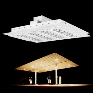 IP65 Gas Station Warehouse Residential LED Canopy Lights 150W SMD Recessed 26000LM 5 Year Warranty 3000 6500K Color Temp