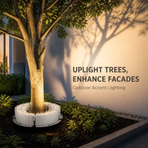 IP65 High Bright Garden Landscape Light AC Powered Tree Hug LED with Adjustable Beam Angle & Dimmable