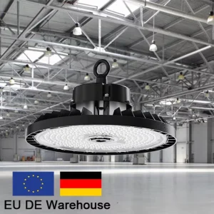 IP65 IK08 185lm W Warehouse Lighting ENEC CE UFO LED High Bay Lights Selection Power CCT Highbay Light With Emergency Module