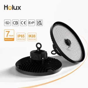 IP65 IK08 5000K Single CCT 200 lm Per W 5050 LED PC Lens 7 Year Warranty 120W 150W 200W Factory UFO LED High Bay Light