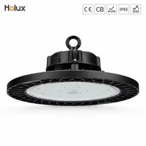 IP65 IK08 Industrial 150W 200W 240W 140lm/W Warehouse Factory UFO LED High Bay Light
