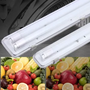 IP65 IK08 Triproof Light LED Water Proof Ceiling Mount Light Batten for Shopping Mall Car Parking Lot Commercial Project