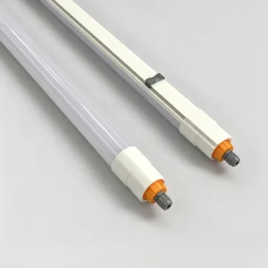 IP65 IK08 Waterproof Corrosion Proof 110lm/W Linkable LED Linear Light On/Off Industrial Warehouse Lighting High CRI>80 CE RoHS