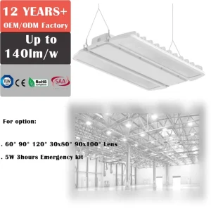 IP65 IK10 240W Low Bay FlexLED Luminaire Linear High Bay Low Bay Asymmetric Light